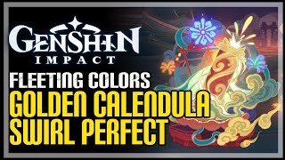 Golden Calendula Swirl Perfect Quality Genshin Impact [upl. by Imugem]