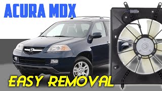 HOW TO REMOVE RADIATOR COOLING FAN ASSEMBLY FOR ACURA MDX 20012006 HONDA PILOT 20012005 LH [upl. by Thurmond]