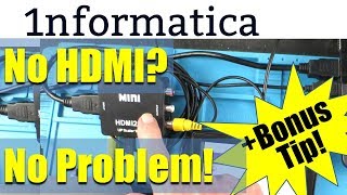 HDMI To AV Composite Video Converter HD 1080p  Mini Review [upl. by Jojo]