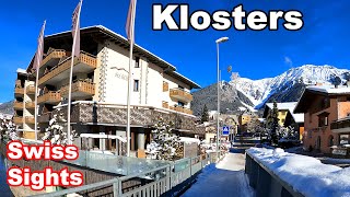 Klosters Switzerland 4K Winter Village Schweiz [upl. by Edrahs424]