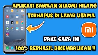 Cara mengembalikan Aplikasi bawaan Yang terhapus di hp xiaomi [upl. by Shatzer]