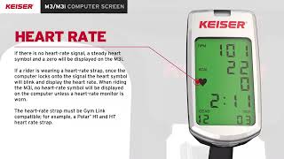 Keiser M3M3i Indoor Bike Computer Screen1 ♡ YIASSUCOM [upl. by Tneciv341]