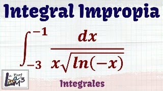 Integrales Impropias  Ejercicio 8  La Prof Lina M3 [upl. by Anastasie]