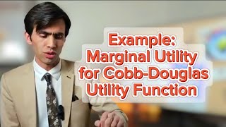 Marginal Utility for CobbDouglas Utility Function [upl. by Atinnek]