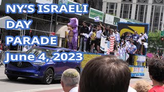 ISRAELS 75TH ANNIVERSARY DAY PARADE IN NYC PART 2 OF 3 [upl. by Ahsinav]