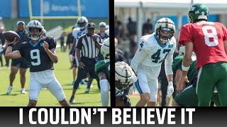 I Left Panthers Jets Joint Practice SHOCKED [upl. by Eannyl]