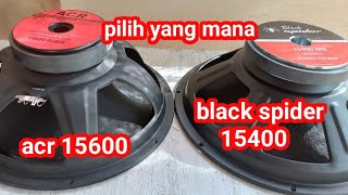 speaker 15 inch acr 15600 vs black spider 15400 [upl. by Eramat466]