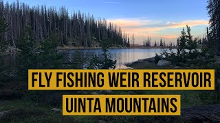 Backpacking and Fly Fishing Weir Reservoir Uinta Mountains [upl. by Frendel]