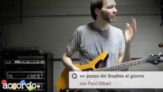 Paul Gilbert How to play quotAll my lovingquot by The Beatles Guitar Lesson [upl. by Gilus]