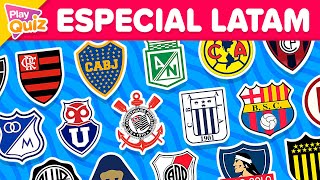 Adivina 50 Clubes de fútbol ⚽Especial Latinoamérica y MLS 🤔🧠 PlayQuiz Trivia  Test Logos  LATAM [upl. by Lasyrc]