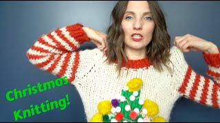 Kristy Glass Knits Christmas Finished Objects [upl. by Aneahs680]