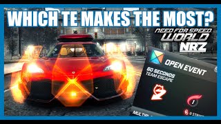 Need for Speed World  Which Team Escape Makes the Most Money NRZ OUTDATED [upl. by Karolina]