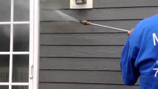 James Hardie Siding power wash clean [upl. by Weinberg]