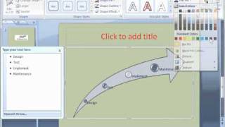 PowerPoint 2007 Tutorial 11 Using SmartArt [upl. by Vernita286]