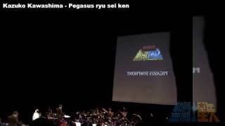 Kazuko Kawashima en vivo Pegasus ryu sei ken amp pegasus symphony [upl. by Ettelracs]