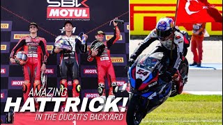 MASTERCLASS Toprak Razgatlioglu Made a Perfect Wins in Misano WSBK Race toprakrazgatlıoğlu sbk [upl. by Debera]