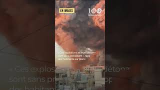 Bombardement massif sur la banlieue sud de Beyrouth [upl. by Docilu831]