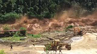 Bhutan Flood 2018 RCC camp wash out [upl. by Gerge839]