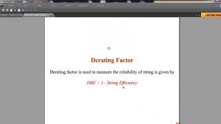 TOPIC SERIES CONNECTION OF SCR AND STRING EFFICIENCY AND DERATING FACTOR ATUL DESHMUKHEEPE [upl. by Toile]