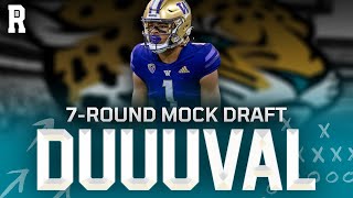 Jacksonville Jaguars 7Round Mock Draft [upl. by Asiuol]