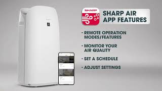 Sharp Smart Plasmacluster Ion Air Purifier with True HEPA  Humidifier for Extra Large Rooms [upl. by Finbar983]