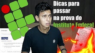 Como Passar Na prova Do INSTITUTO FEDERAL IF [upl. by Jenda]