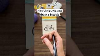 Quick and easy drawing technique for beginners  How to draw a bike howtodraw drawingtutorial [upl. by Matilde]