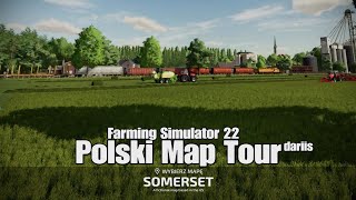 Somerset Polski Map Tour 4K konsole Farming Simulator 22PS5 [upl. by Abdel]