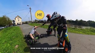 Diy Electric Go Kart Speeding At 70 Kmh [upl. by Tiana123]