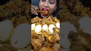 ASMR EATING Whole chicken fry biriyani mutton curry liver curry egg salad big bites [upl. by Mcgregor]