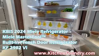 Miele Mastercool Refrigerator KFNF 9959 iDE from KBIS 2024 brought to you by KitchenFoundrycom [upl. by Alekim310]