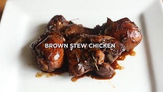 Tasty Caribbean Brown Stew Chicken Made easy [upl. by Eatnohs]