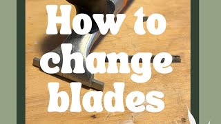 Changing your carbide scraper blade is easy [upl. by Garold]