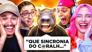 essas SINCRONIAS dos STREAMERS nos quebraram kkkkkkk  Sim Sou Compilado [upl. by Neirda]