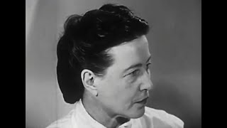 Simone de Beauvoir on Existentialism amp God 1959 [upl. by Ecinnahs]