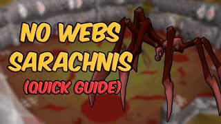 Simple Sarachnis Guide  No web Mechanic OSRS Quick amp Easy [upl. by Eikcir962]