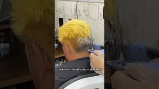 POMPADOURPLATINUMP1 menshaircut menshairstyle skinfade fadecut fade menshair barberlife [upl. by Chickie]