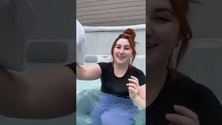 Hot tubs are the best after a long day viral explore [upl. by Funk]