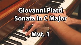 Keyboard Sonata in C Major by Giovanni Platti Mvt I [upl. by Emerick]