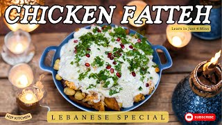 LEBANESE CHICKEN FATTEH  TASTES DELICIOUS  H2FKitchen [upl. by Trace]