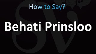 How to Pronounce Behati Prinsloo correctly [upl. by Abbotsun]