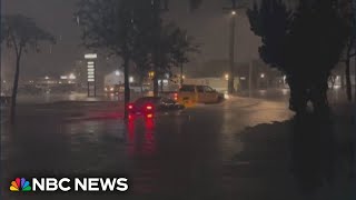 Video shows flooding after heavy rain in Southern California [upl. by Analla]