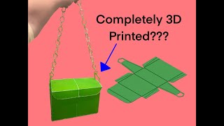 Making a Fully 3D Printed Purse All One Material [upl. by Artur982]