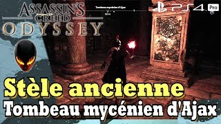 ASSASSINS CREED ODYSSEY Stèle Ancienne  Tombeau mycénien dAjax  Localisation [upl. by Nadab]