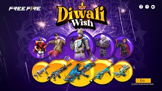 Diwali Wish Event Free Fire 💥 Purple Shade Bundle Return  Ff Ob46 Update  Free Fire New Event [upl. by Naic]