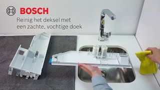 Hoe de i DOS wasmiddellade reinigen  Bosch Home België [upl. by Notlek945]