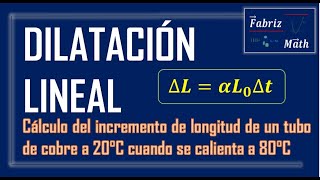 Dilatación Lineal Ejercicios Cálculo del incremento de la longitud y el coeficiente de dilatación [upl. by Adine]