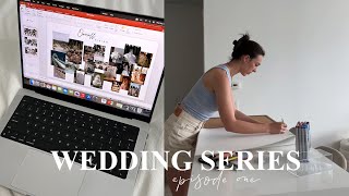 WEDDING SERIES ep 1  starting planning todo list board making a moodboard qampa [upl. by Weld]