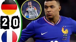 France Vs Germany 02 Highlights 2024 [upl. by Llerod]