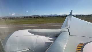 Luxair Luxembourg Airlines Boeing 7378 MAX take off from Málaga Costa del Sol airport Spain [upl. by Gerek]